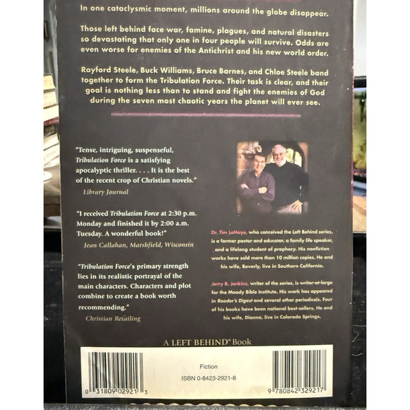 Tribulation Force Jenkins LaHaye Paperback Left Behind Series Book 2 - Picture 4 of 10